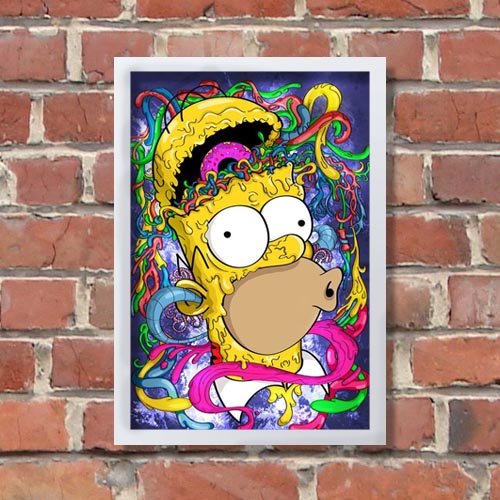 Quadrinho Decorativo - Homer Colorido